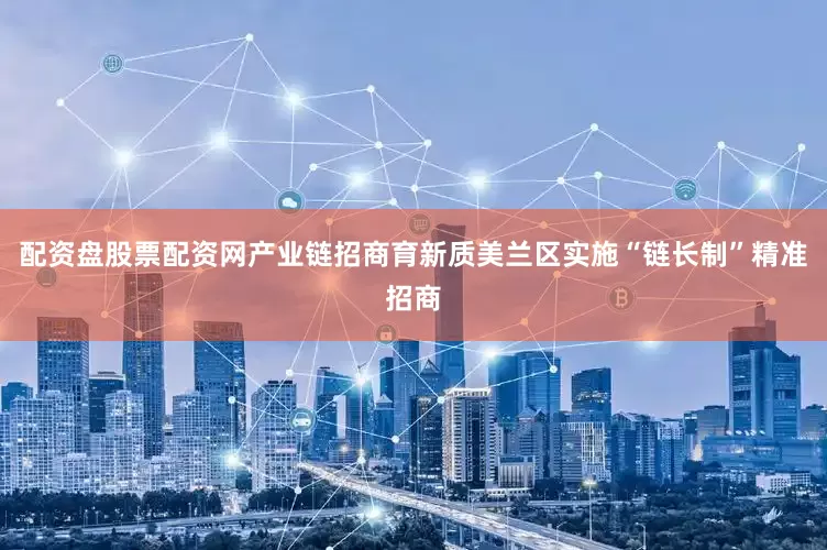 配资盘股票配资网产业链招商育新质美兰区实施“链长制”精准招商